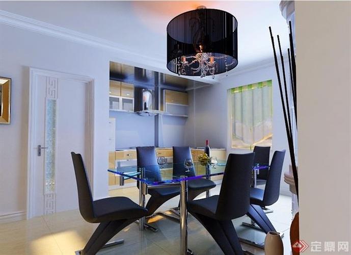 现代详细的住宅室内装饰3d模型及效果图